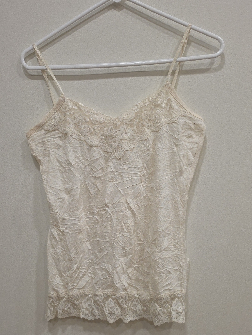 Maurices Cream Lace-Trim Camisole